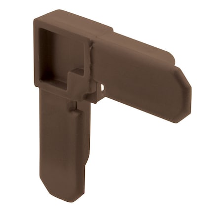 Prime-Line Prime-Line Bronze Plastic 5/16 in. W X 3/4 in. L Screen Frame Corner 1 pk PL14285